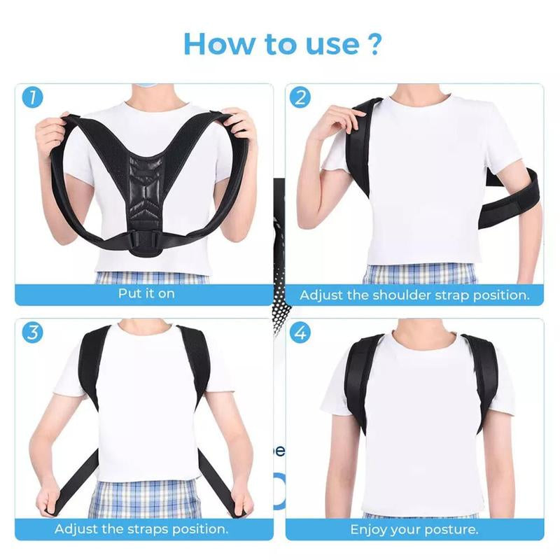 Adjustable Posture Corrector for Back Support